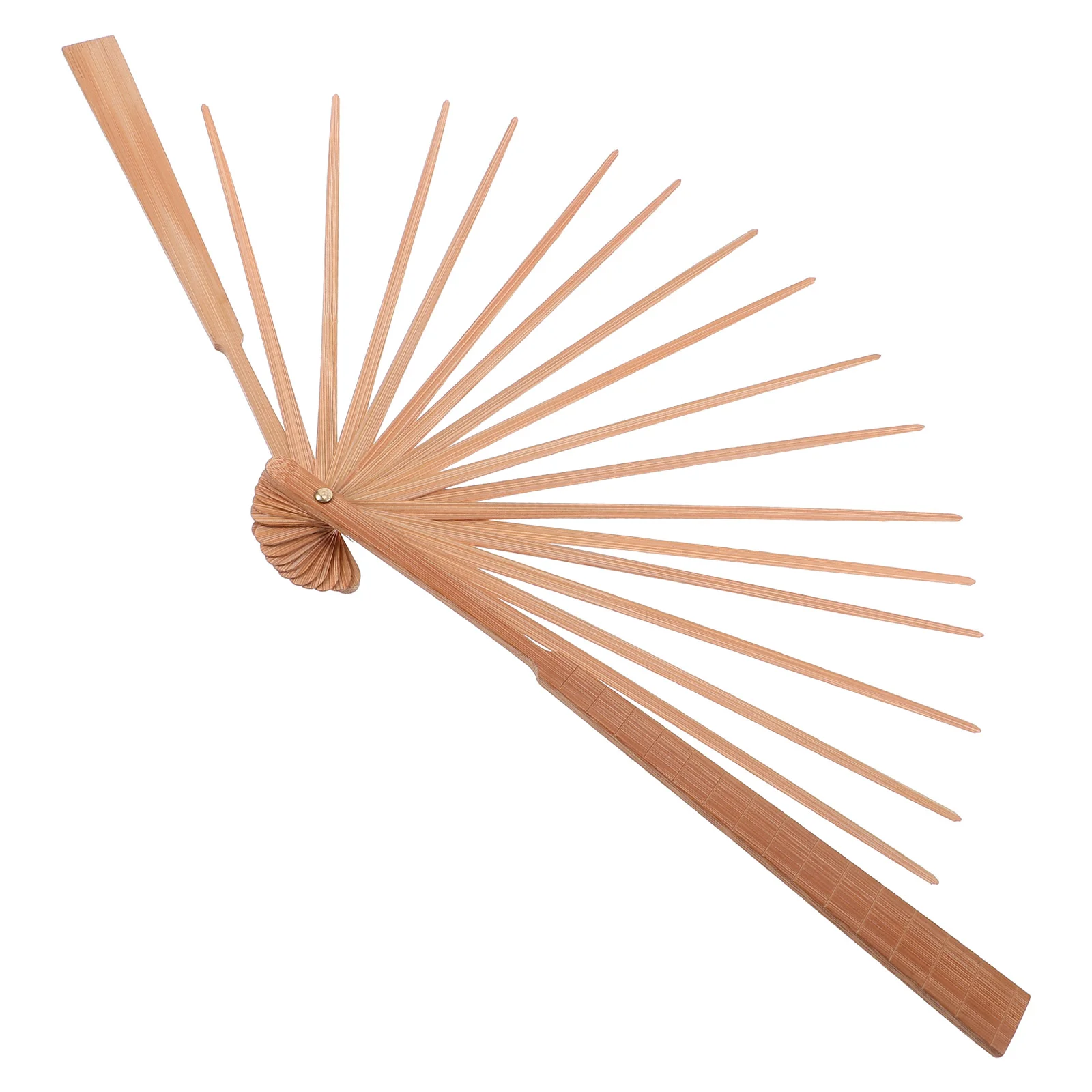 Blank Folding Fan Frame Chinese Making Kit Bamboo Wood Hand Foldable Bride Dance Material Handheld