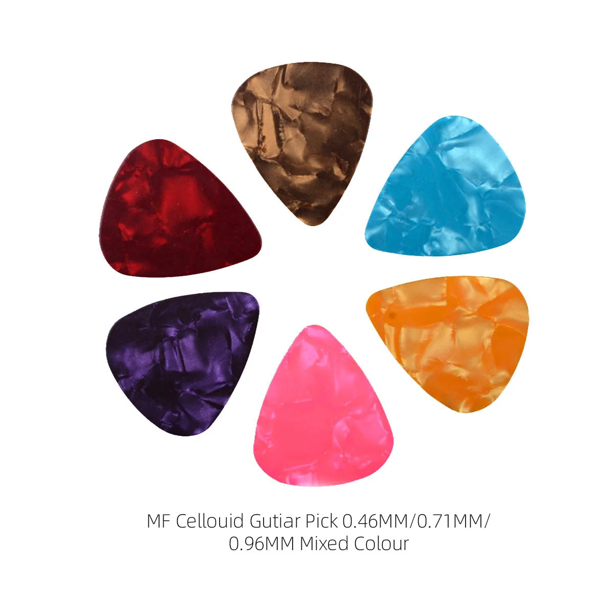 1000Pcs Cellouid Acoustic Electric Bass Gutiar pick plectrum guitarra musical instrument 0.46mm/0.71mm/0.96mm Guitar pick