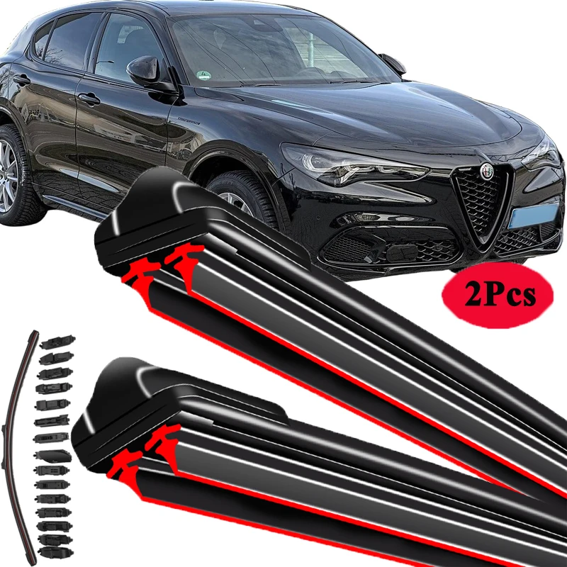 

For Alfa Romeo Stelvio 949 2016-2024 Car Windshield Wiper Blade Front Windscreen Brushes Washer Accessories Cleaning Replacement