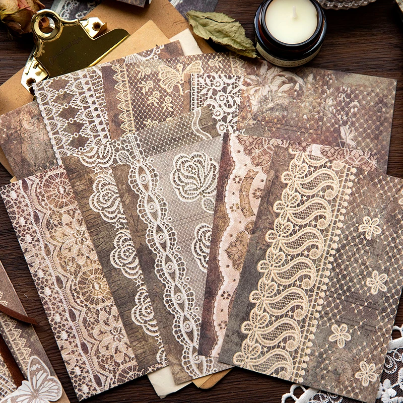 5 teile/los alte Versprechen Serie Material Papier