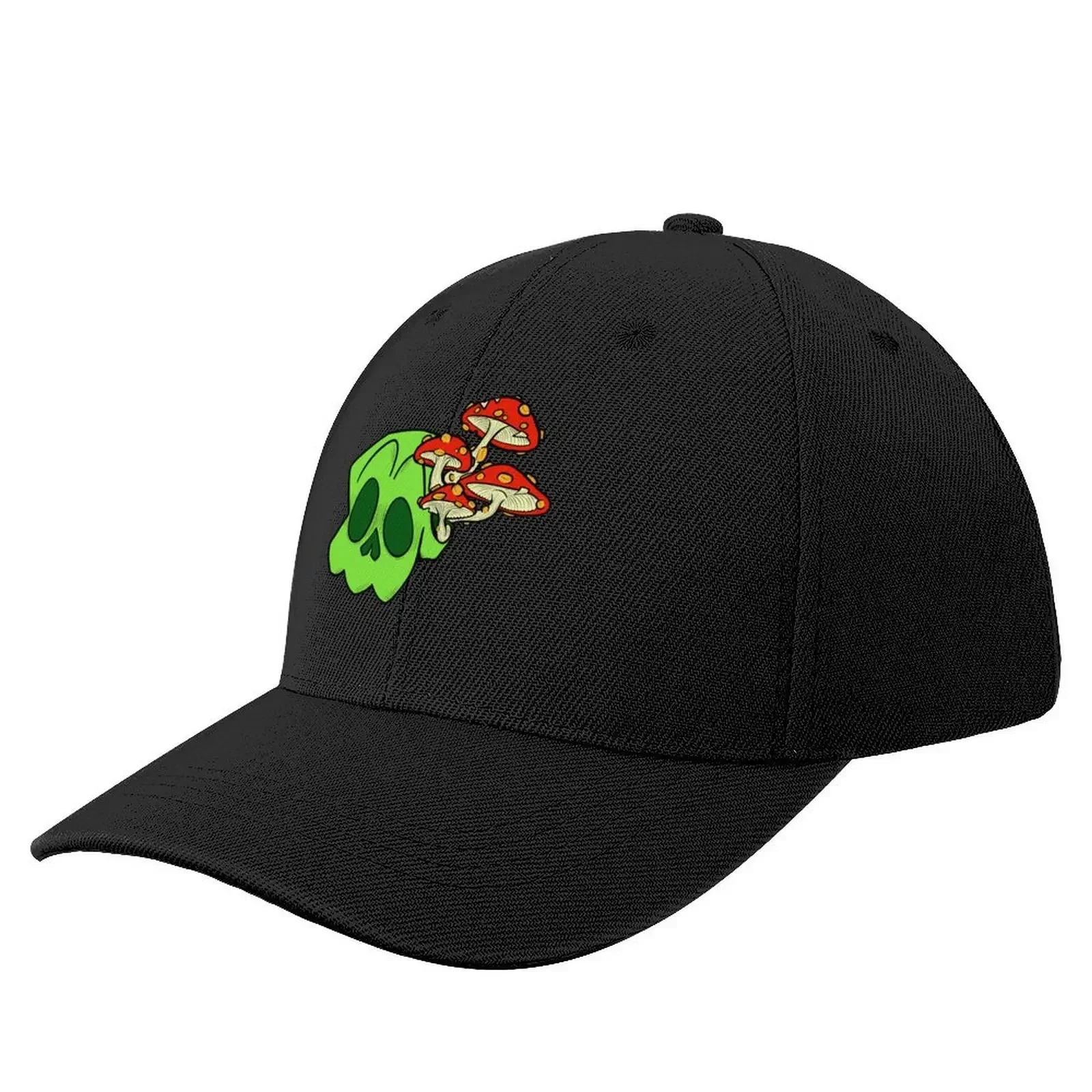 

Neon Green Calm Fantasy Mushroom Skull Baseball Cap Gentleman Hat dad hat New In Hat Trucker Cap Mens Women's