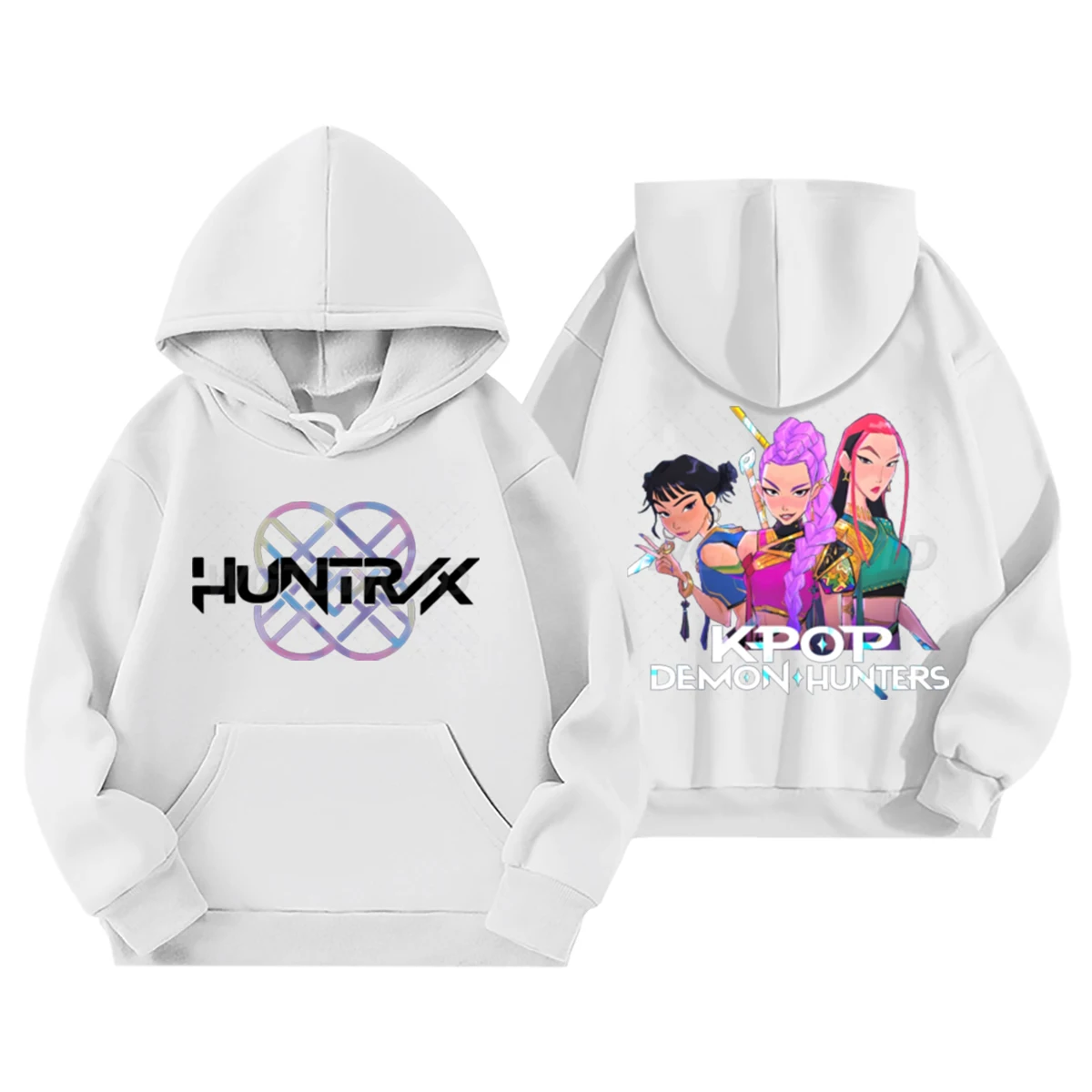 Kpop Devil Hunter الكورية أزياء شعبية الرجال هوديي Harajuku رياضي عارضة في الهواء الطلق البلوز الاتجاه الحضري هوديي