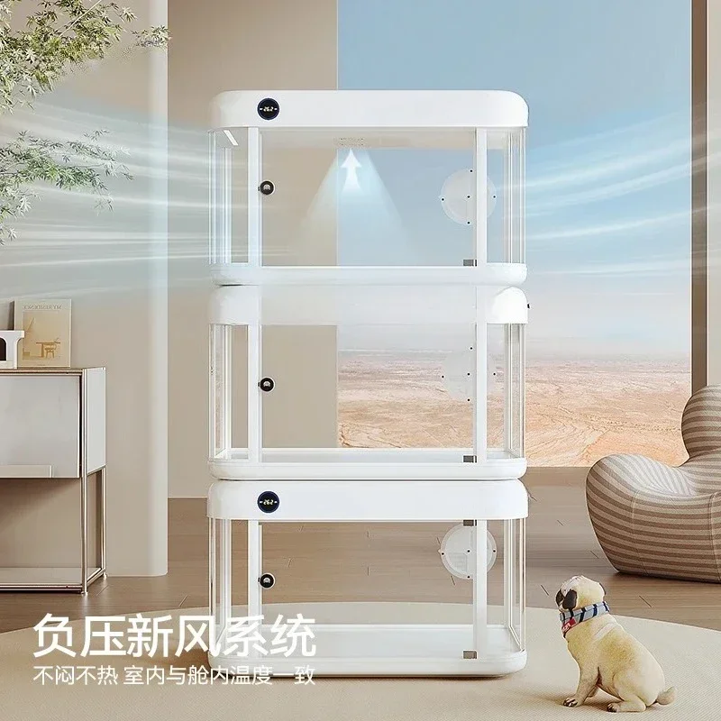 Pet space capsule Smart cabin Display box Cat cabin Household cat villa Fresh wind cat cage
