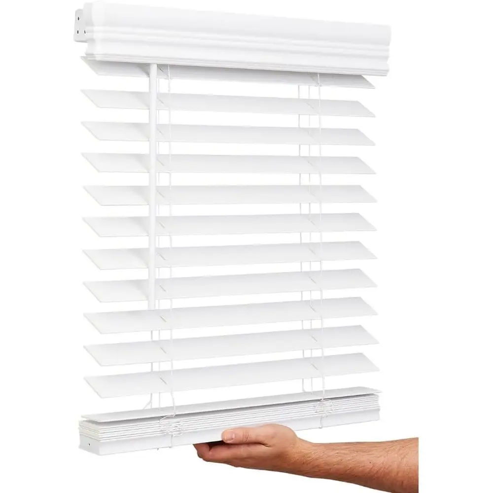 

2 Inch Wood Blind, 71 Wide x 60 Long, Window Blinds, Blinds & Shades, Smooth, Bright White