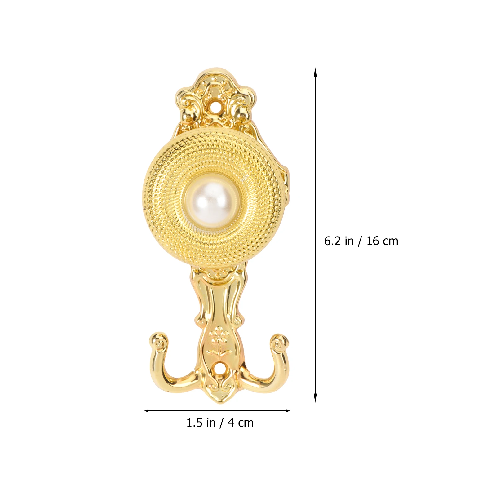

Curtain Hooks Pearl Decorative Metal Holdbacks for Hanging Curtains Tiebacks Vintage European Style Hardware Accessories