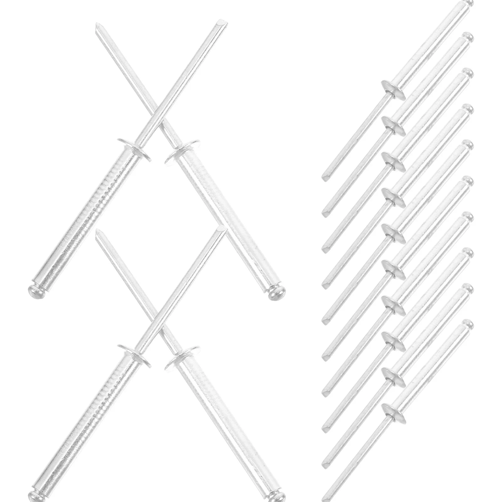 

20Pcs Aluminum Blind Pop Rivets Round Head Solid High Strength Fixation for Metal Window Door Rivets Easy Use Auto Rivet