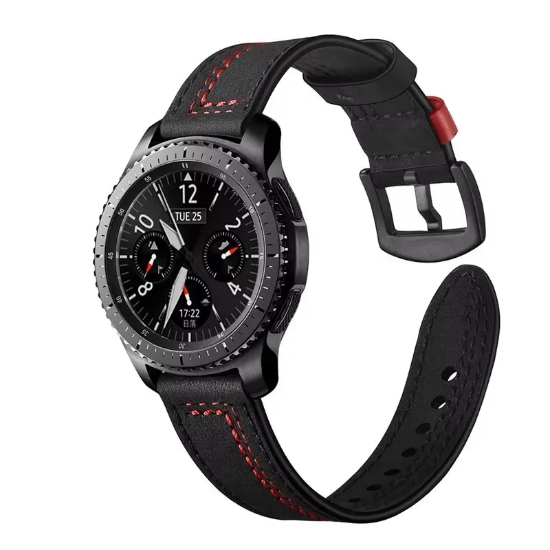 Correa de reloj inteligente de cuero de liberación rápida de 20mm para Amazfit Balance, cinturón informal, pulsera suave, correas de reloj de pulsera