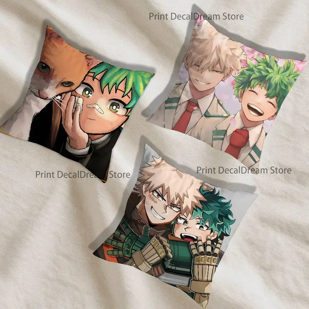 

B-Bakudeku Comic Fanart Pillow Case Ultra Soft Skin Friendly Fabric Cloud Like Comfort & Concealed Zipper