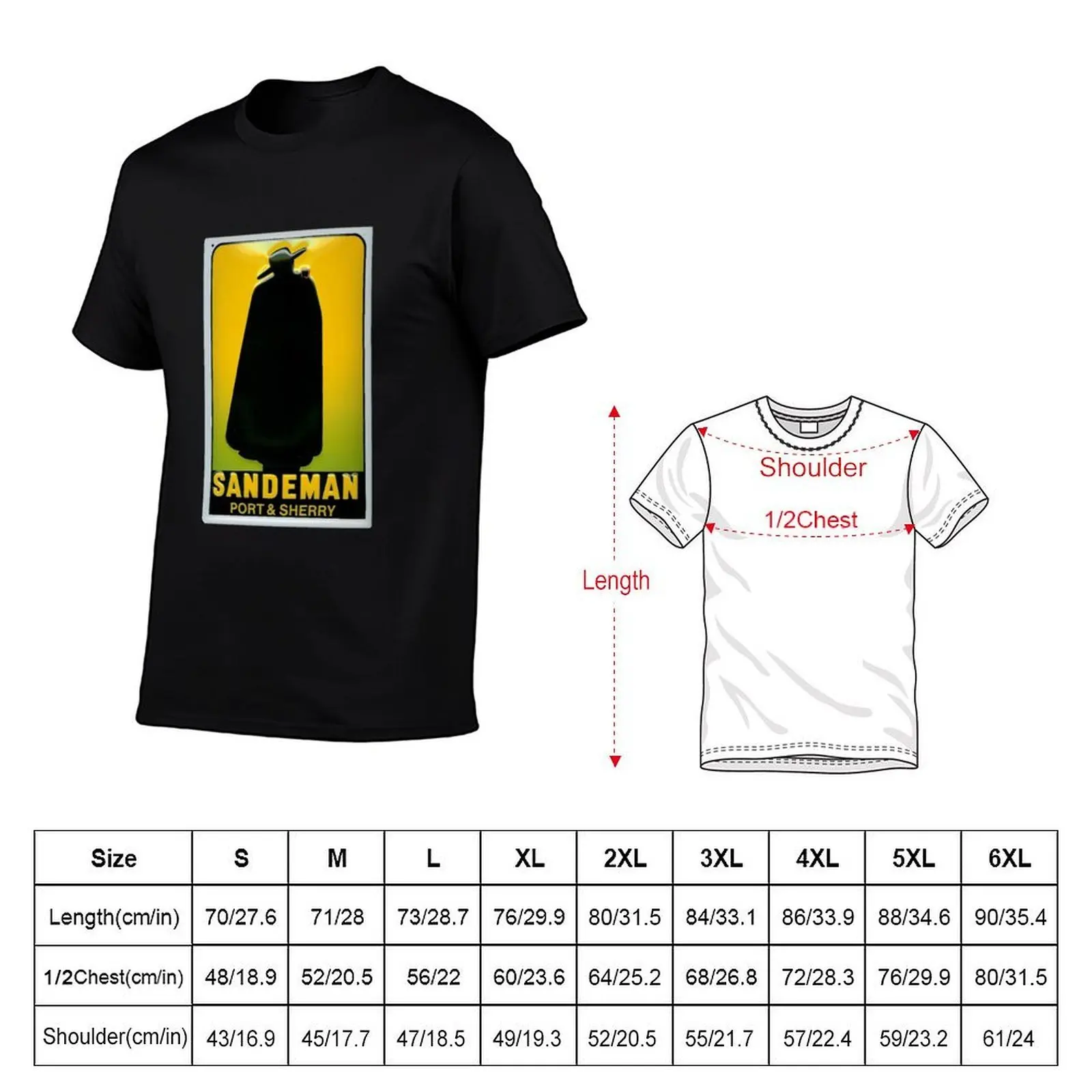 Sandeman Port and Sherry Ad Circa 1930s T-Shirt tees vintage men tshirt