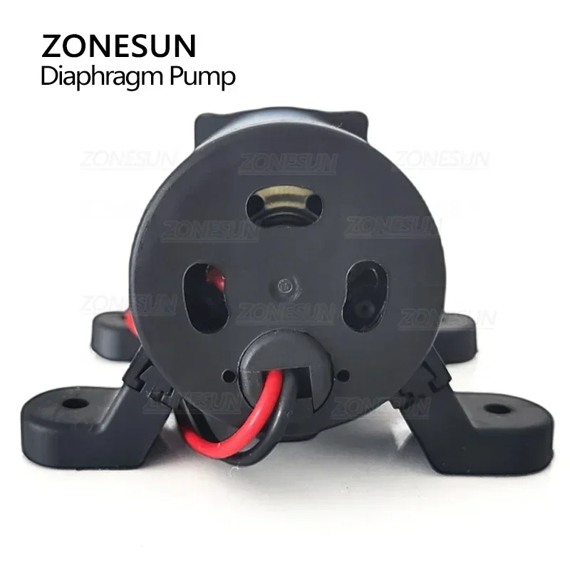 ZONESUN 0142 DC 12V Micro Diaphragm Pump 4L/min Big Flow Self Priming Water Pump for Liquid Filling Machine Replacement Parts