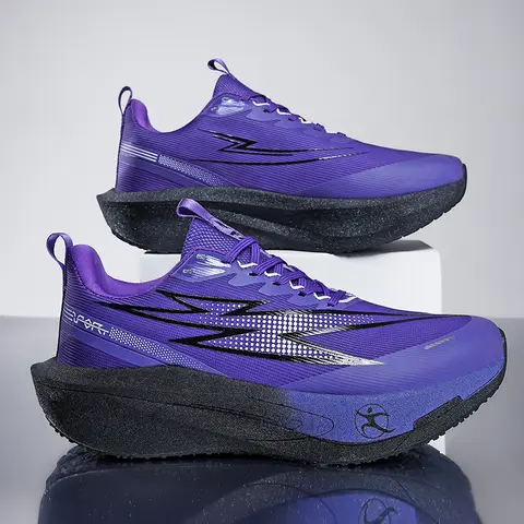 Men Carbon Plate Running Shoes Lightweight Women Athletic Sneakers for Marathon Racing Professional Training Casual Sports Shoes