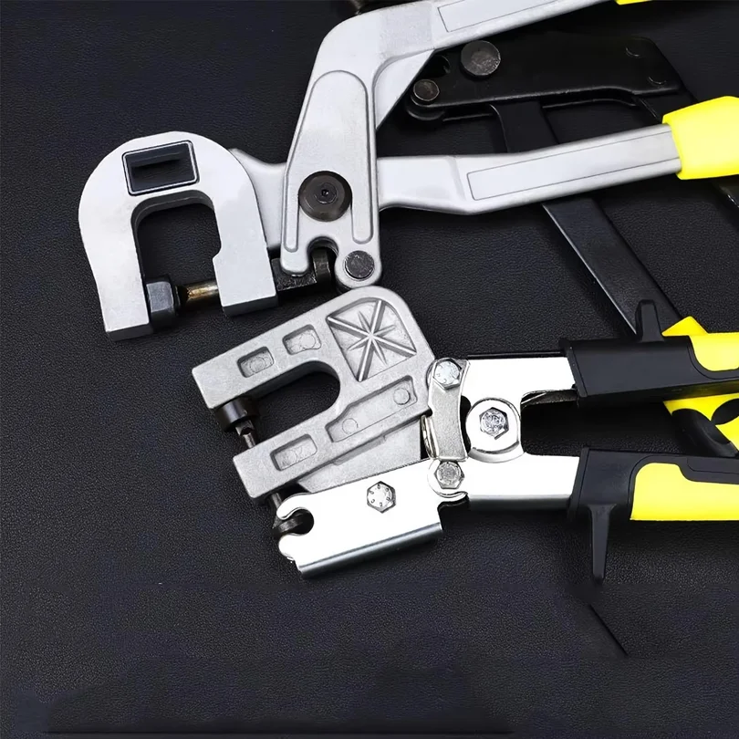 1pc Keel Pliers Punch Lock Stud Crimper Hand Tools Flat Mouth Pliers Ceiling Hole Ceiling Punching Tool Hand Ratchet Tool