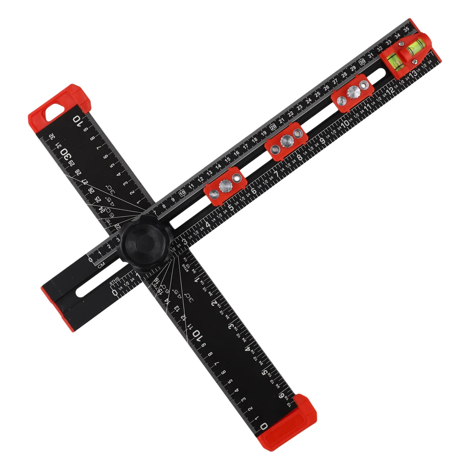 

Positioning Ruler Drilling Positioning Ruler Angle Black Hole With Hanging Holes 400x372mm Accurate Adjustable