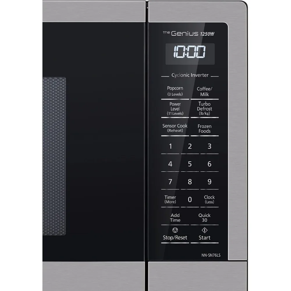 Microwave Oven 1.6 Cu.ft Cyclonic Inverter Countertop Microwave Oven 1250Watt Power with Genius Sensor Cooking, Microwave Oven