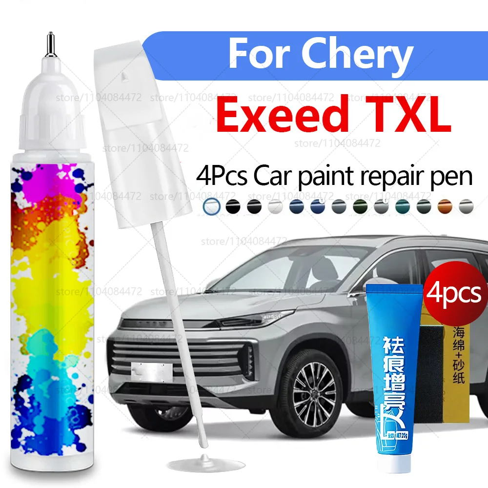 

Ручка для ремонта автомобильной краски для Chery Exeed TXL 2019-2025 годов, аксессуары для ремонта царапин, 4 шт., черный, синий, белый, серый, зеленый, фиолетовый