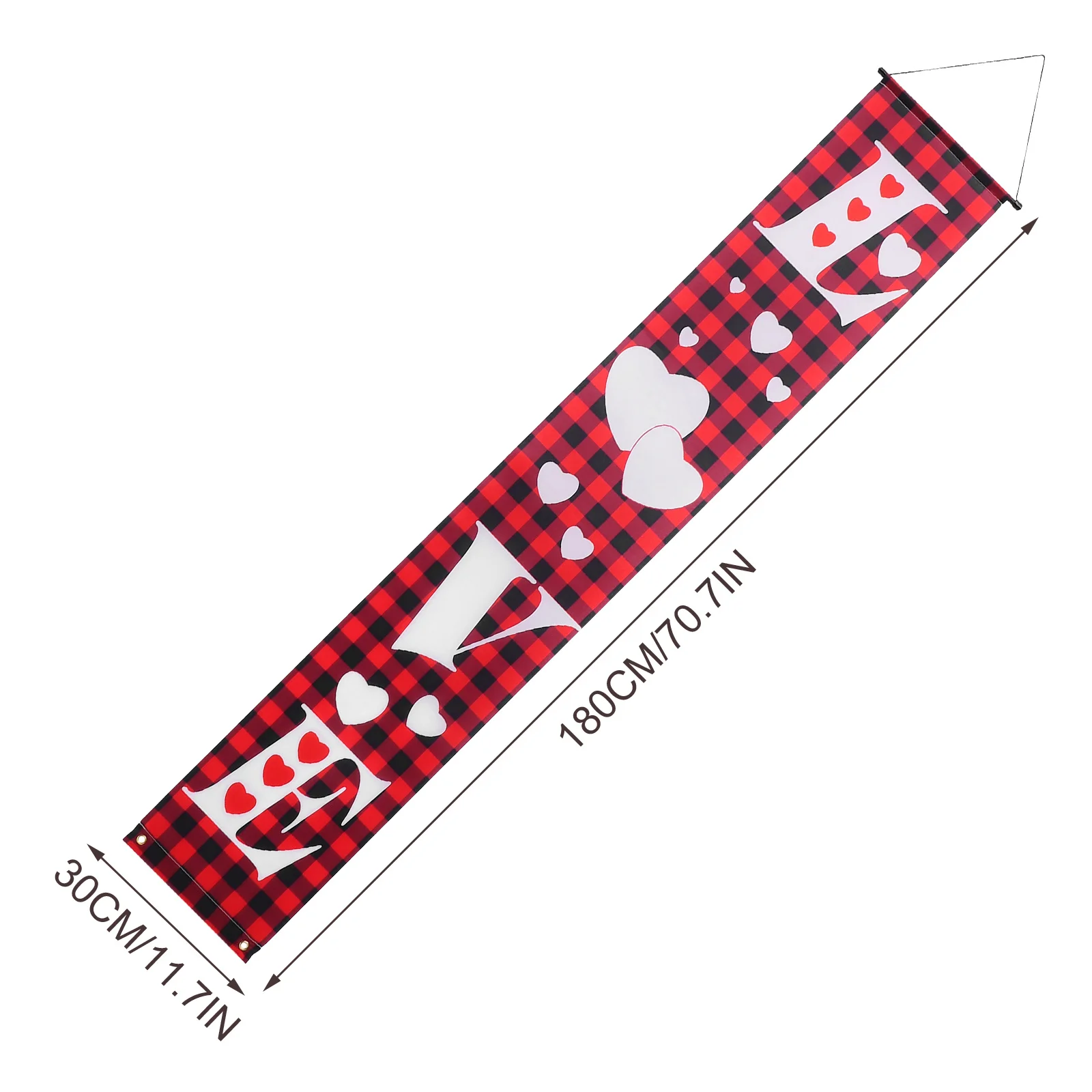 

1Pair Door Banner Polyester Valentine Porch Couplet Romantic Party Hanging Decoration Valentine's Day Decor Valentine Porch Sign