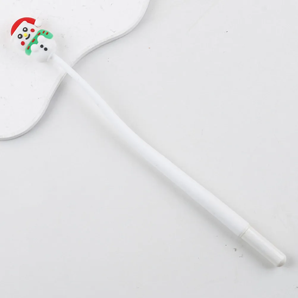 

4Pcs Christmas Silicone Cartoon Gel Pen Cute Writing Pens Smooth Ink School Office Supplies Holiday Fun Stationery Cute Gel Pens