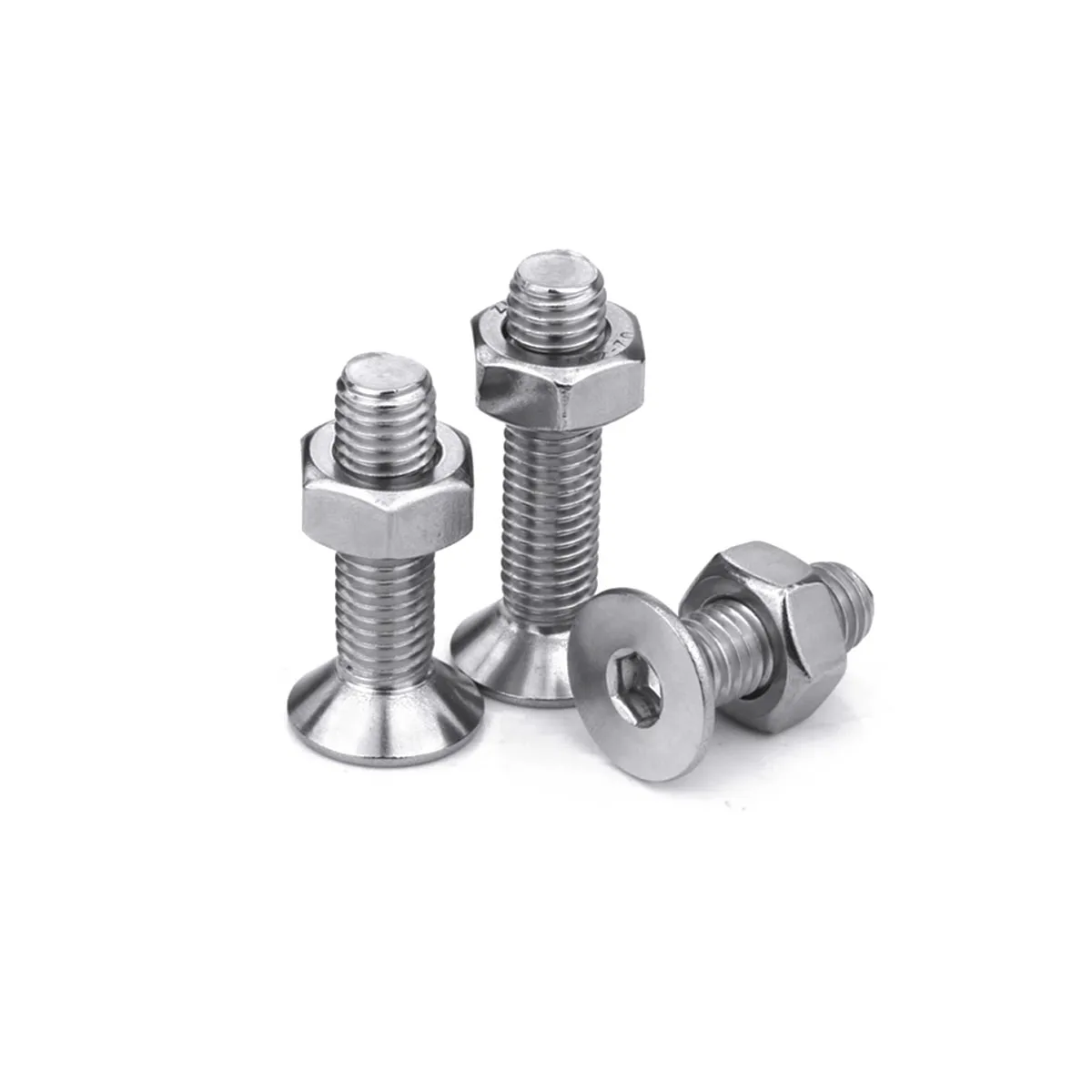 304 Stainless Steel Countersunk Hexagon Socket Screw Bolt Combination Kit