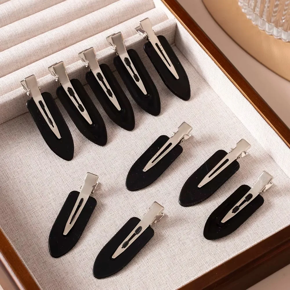 10Pcs/Set Seamless No Bend Hair Clips, Side Bangs Barrettes, Makeup Face Wash Hairpins for Women Girls, Styling Hair Accessories
