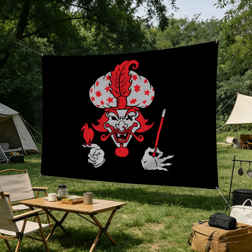 Band I-Insane C-Clown P-Posse flag Advertising Banner for Camping Decoration Outdoor & Garage Wall Hanging Decorations