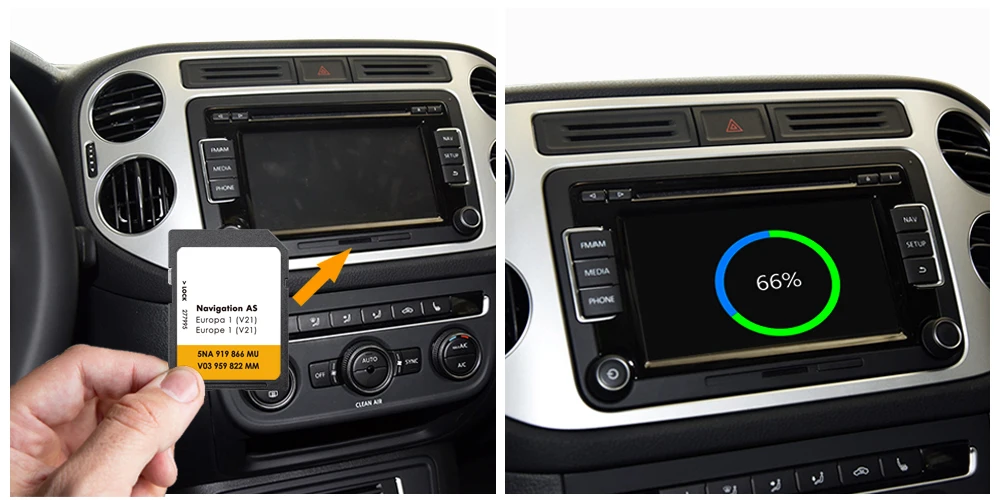 GPS Accessories for VW Passat B8 from 2014 Discover Media AS V21 Navigation GPS EU Map GEN2 5NA919866MU 2025 Nav SD Card 32GB - Image 3