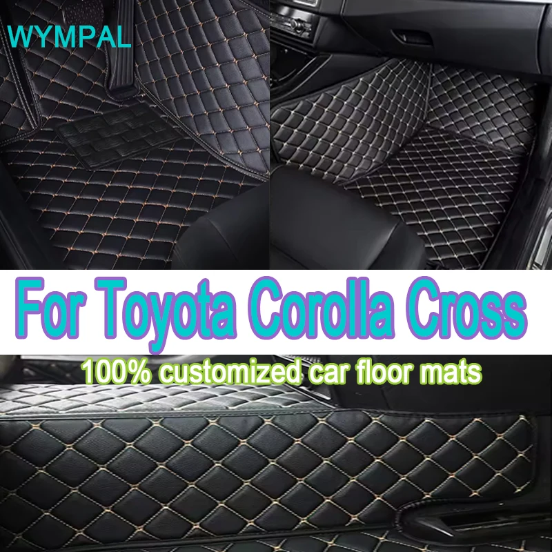 

Luxury Car Floor Mats For Toyota Corolla Cross 2022 2023 Custom Auto Foot Pads Automobile Carpet Cover Interior Accessories