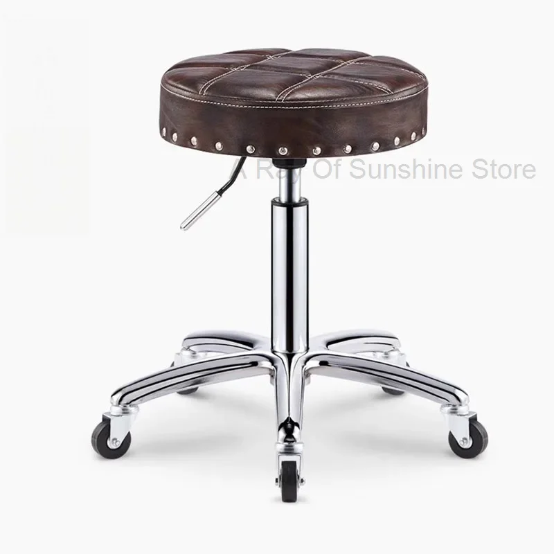 Master Professional Makeup Lounge Chairs Pedicure Swivel Barber Chair Hairdresser Stool Wheels Taburete 미용의자 Salon Furniture