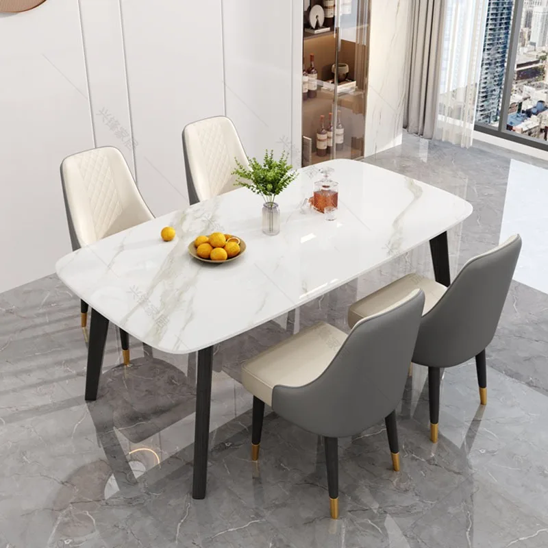 Living Room Dining Tables Marble Kitchen Restaurant Round Kitchen Coffee Diner Dining Tables Hall Sillas Para Comedor Furniture