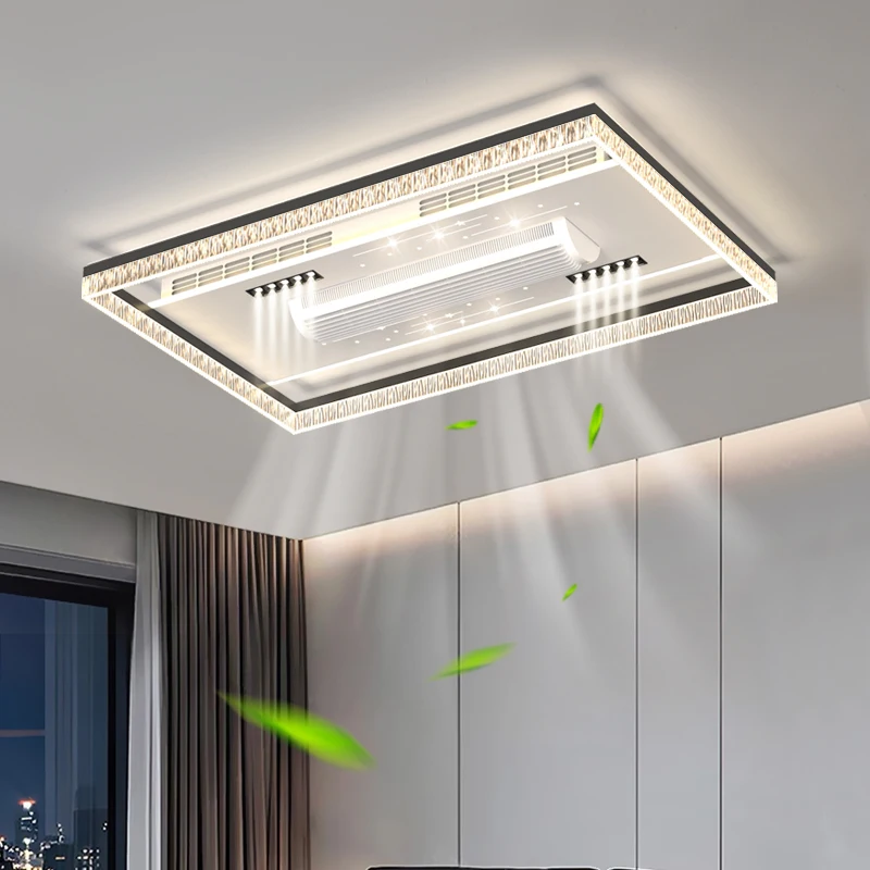

Remote Control Ceiling Fan Light,Low Profile LED Fan Lamp ,Quiet Flush Mount Fan Lamp for Summer, 3 Color Temperatures