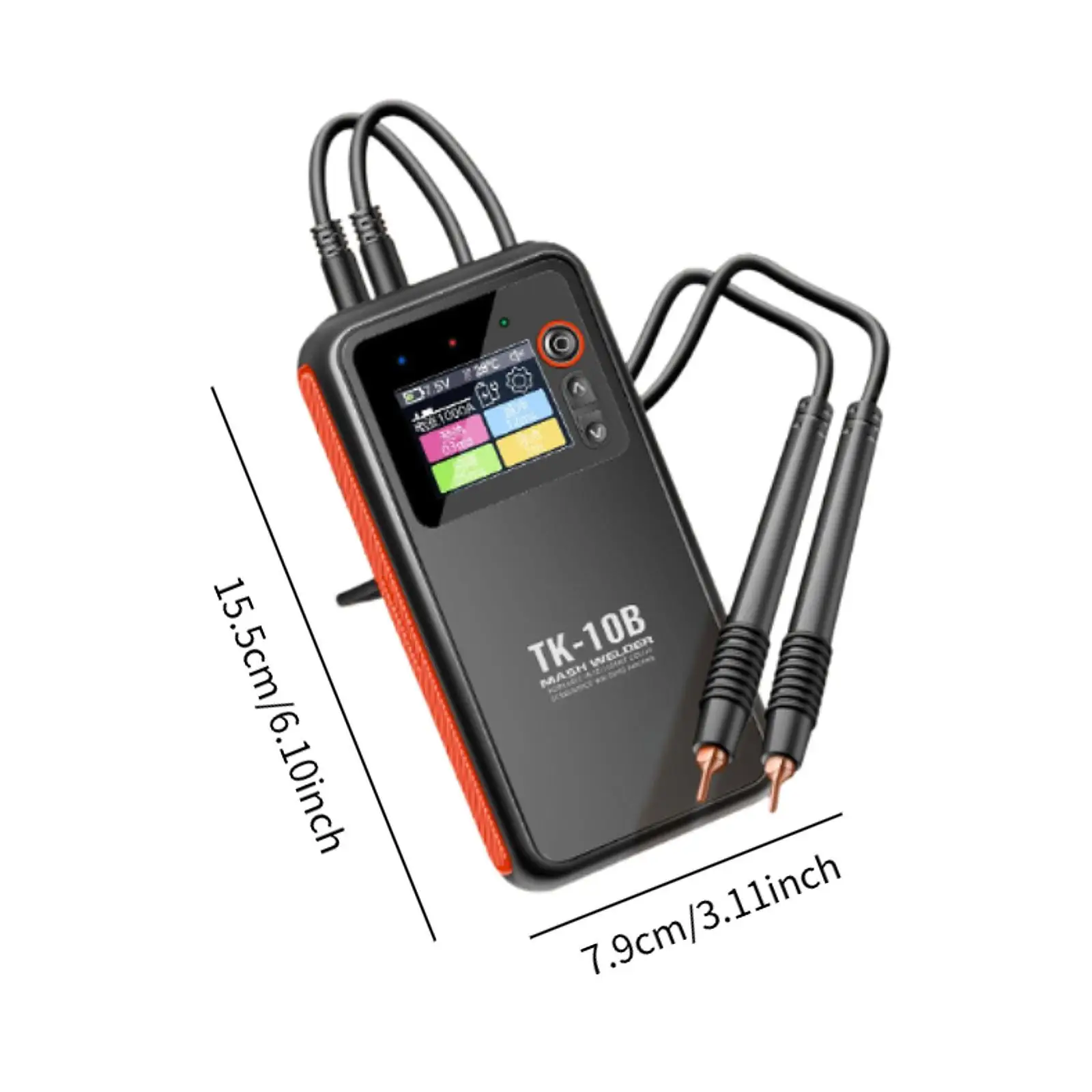 Handheld Battery Spot Welder Kit Professional 6.1x3.1x1.3inch Double Pulse