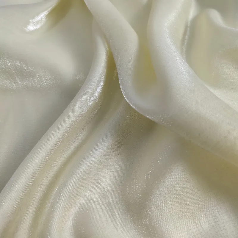 Farbverlaufs-Wechselnder Glasseiden-Satin-Stoff, glänzender Kristall, schillerndes Material für Hanfu-Kleid, Bühnenkostüm, DIY-Nähen