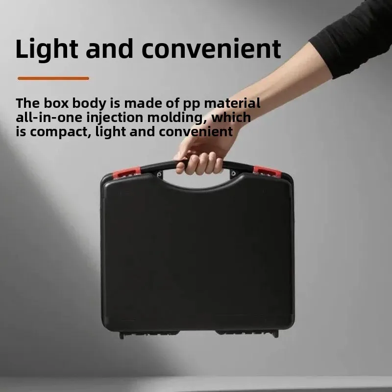 PP protective case, suitcase, sealed waterproof, moisture-proof, shock-resistant and pressure-resistant tools and equipment