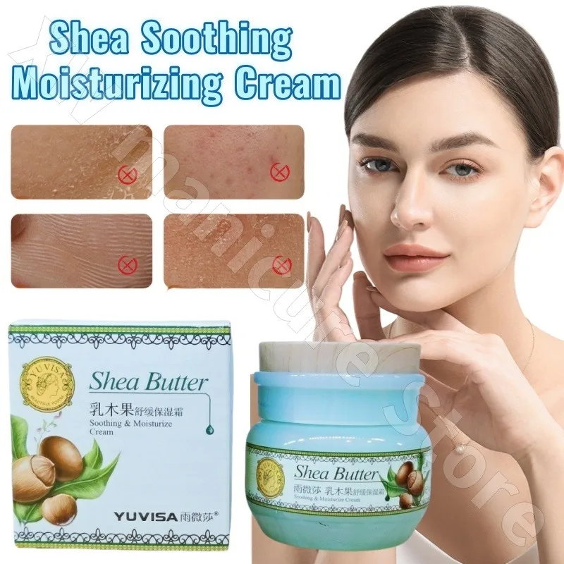 

Yuweisha Shea Butter Moisturizing Repair Moisturizing Cream Long-acting Water Locking Hydrating Soothing Gentle Dry 60g