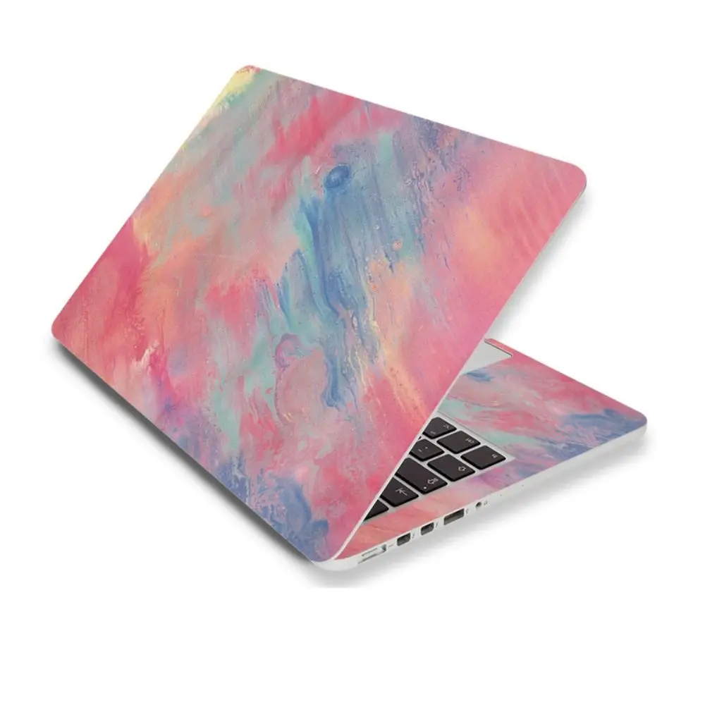 1PC DIY Laptop Stickers Skins A+C Side Waterproof Laptop Decor Vent Holes PVC for Macbook /HP / Dell / Lenovo / Acer / ASUS
