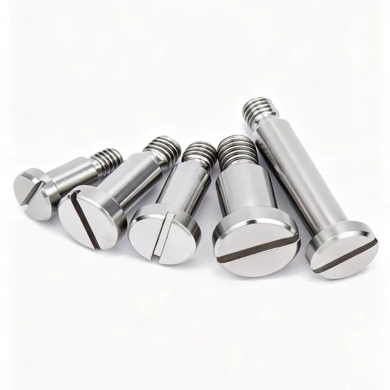 Stainless Steel M10 M12 Slotted Set Screws One-word Slot Positioning Shoulder Step Screws Bearing Bolt