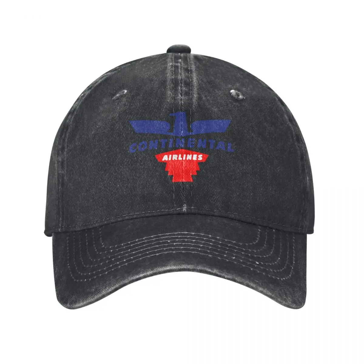 

Continental Airlines Retro Logo Baseball Cap Golf Hat Man Beach Outing Wild Ball Hat Man Women's