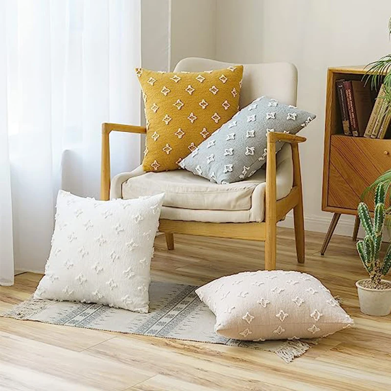 Cushion Cover Cotton Decorative Pillowcase for Sofa Living Room Car Housse De Coussin 45*45 Decorative 30*50 Pillow Cover 50*50