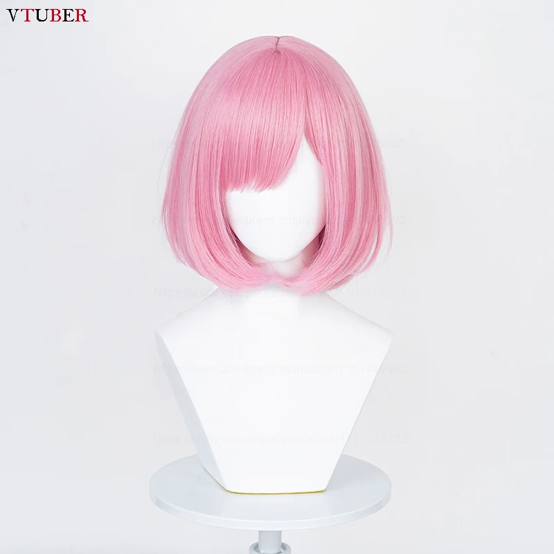 Anime Ootori Emu Cosplay Wig High Quality Short Dark Pink Heat Resistant Synthetic Hair Halloween Party Wigs + Wig Cap