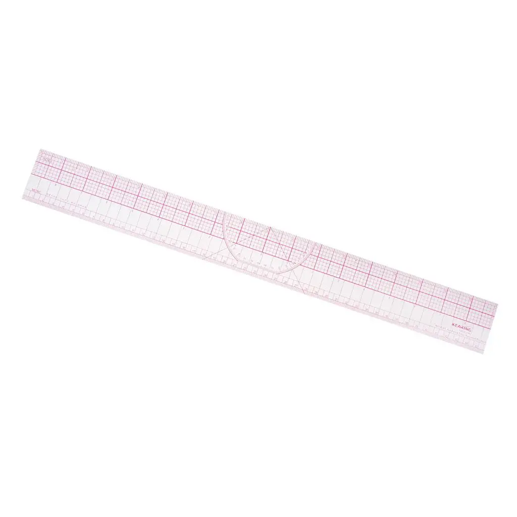 Plastic Clear Rectangle Sewing Ruler for Clothing Measurement Dressmaking