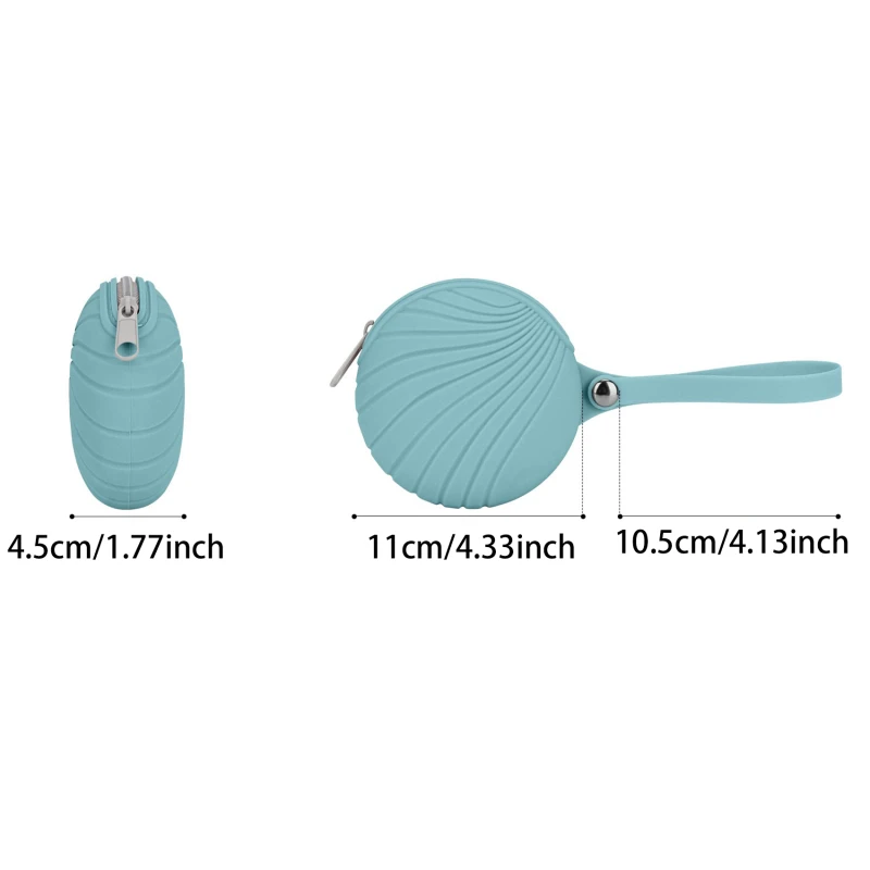 Multifunctional Pacifier Storage Box Food Grade Silicone Box Baby Infant Nursing Nipple Case Mini Coin Purse Coin Holders