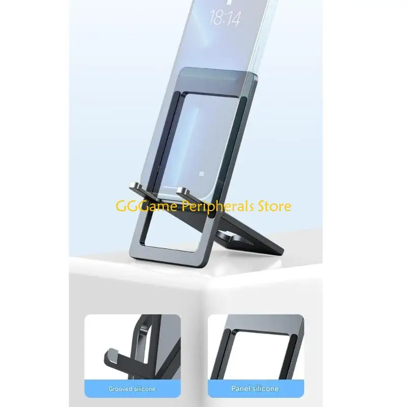 U55B Universal Anti Slip Aluminum Alloy Construction Stand Holder For Mobile Device Foldable Phone Tablet Holder Brackets