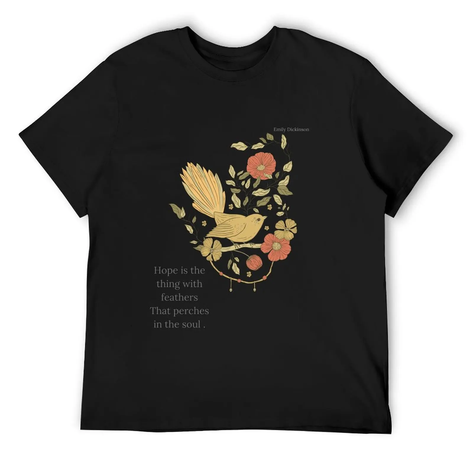 emily dickinson poem T-Shirt graphic shirts plus sizes outfits for men