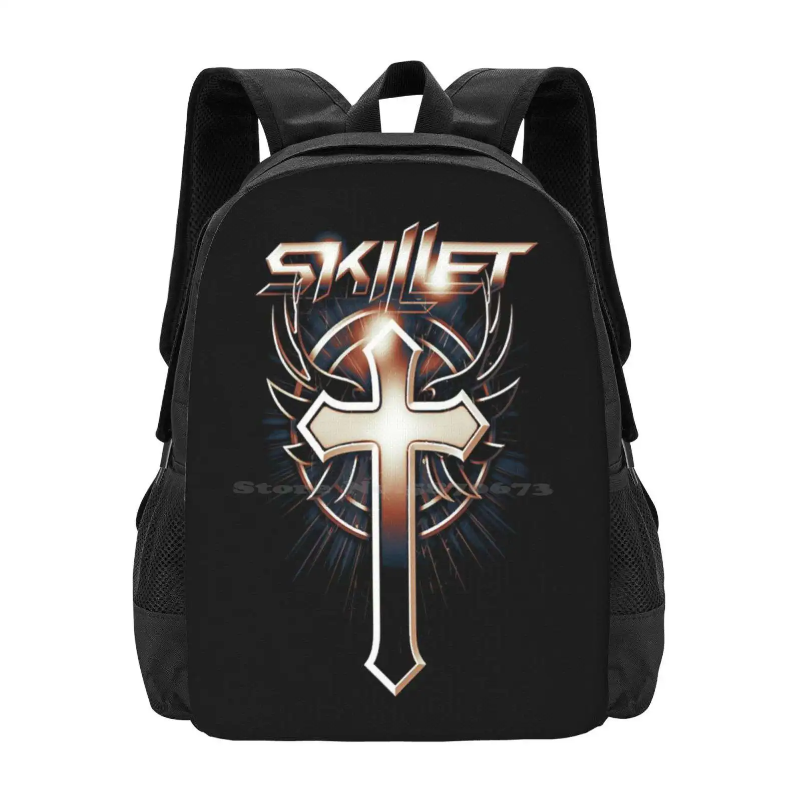 

Школьный рюкзак большой вместимости Skillet, сумки для ноутбука, Anton Kabanen Judas Priest Black Mate Molnar Beast In Black Skillet Iv5