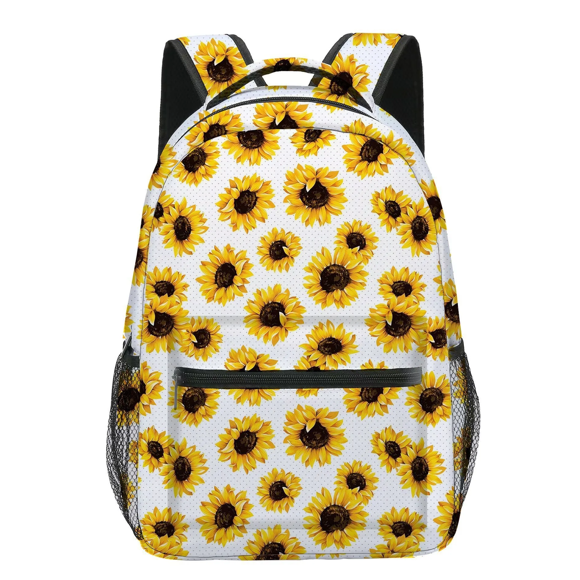 Luxury Popular Novelty chrysanthemum 3D Printed 3pcs/Set student School Bags Travel Notebook Backpack Lunch bag Pencil Case