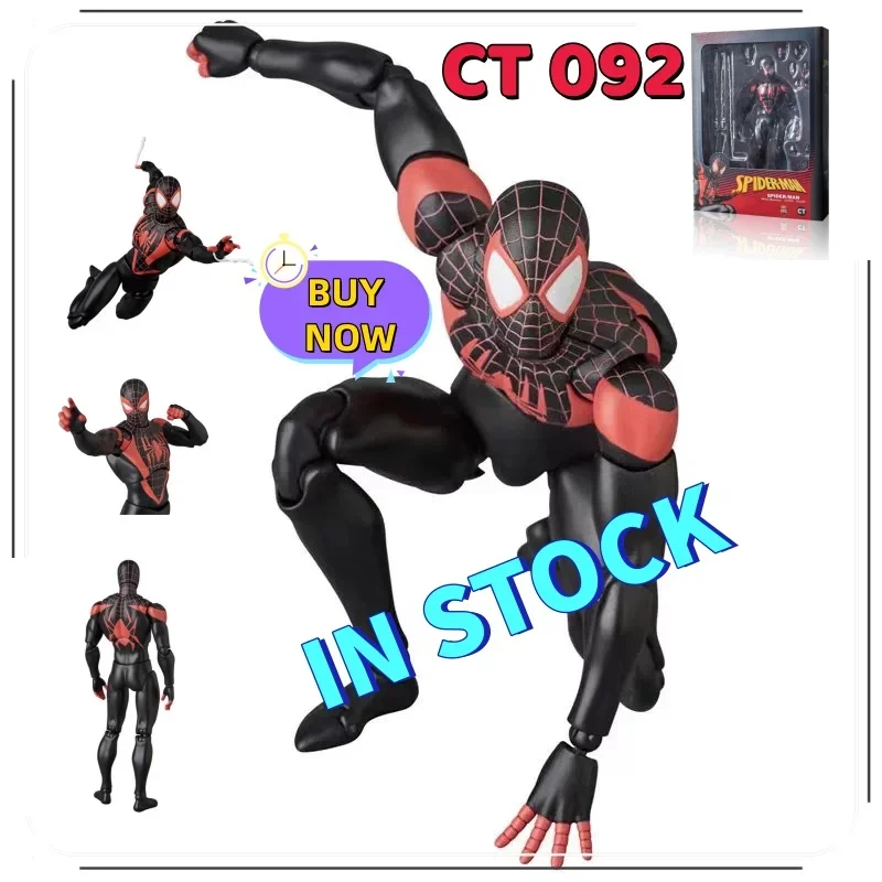 CT Toys Maf 092 Spiderman Miles Morales Action Figure Ultimate Spiderman Figurine PVC Collection Comics  ألعاب مايلز موديل #1