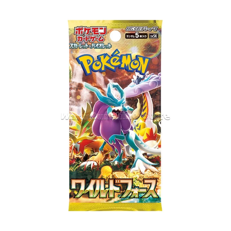 Original Pokemon Card PTCG Japanese Edition Series SV5K Wild Force Anime Game Trading Cards Children Gift Genuine Board Game Toy