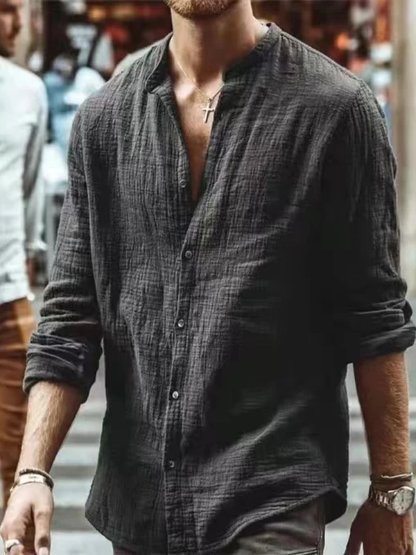 

Свободная повседневная уличная одежда, дышащая длинная све, мужская модная летняя одежда, удобная уличная одежда свободного покроя