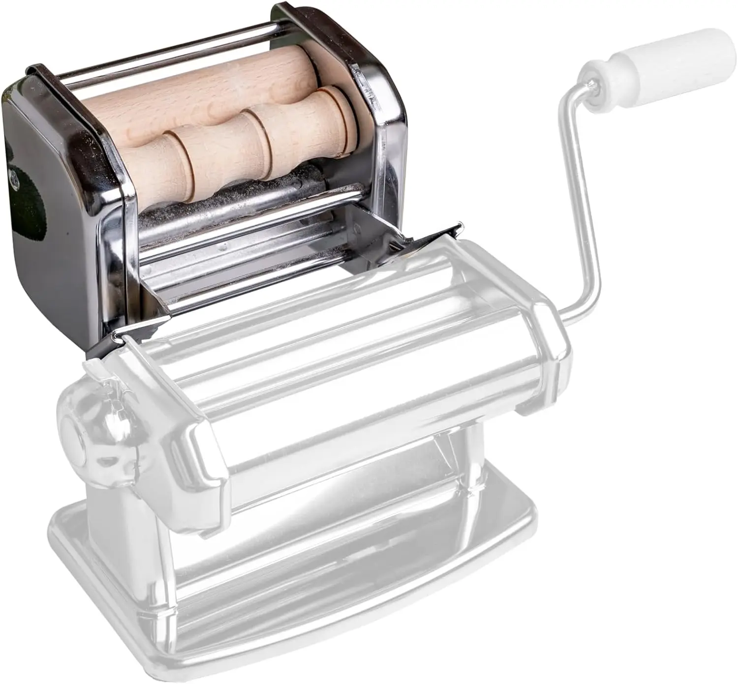 

Heavy Duty Steel Pasta Cutter Attachment for Homemade Gnocchi, Cavatelli & More - Easy to Use Italian Design