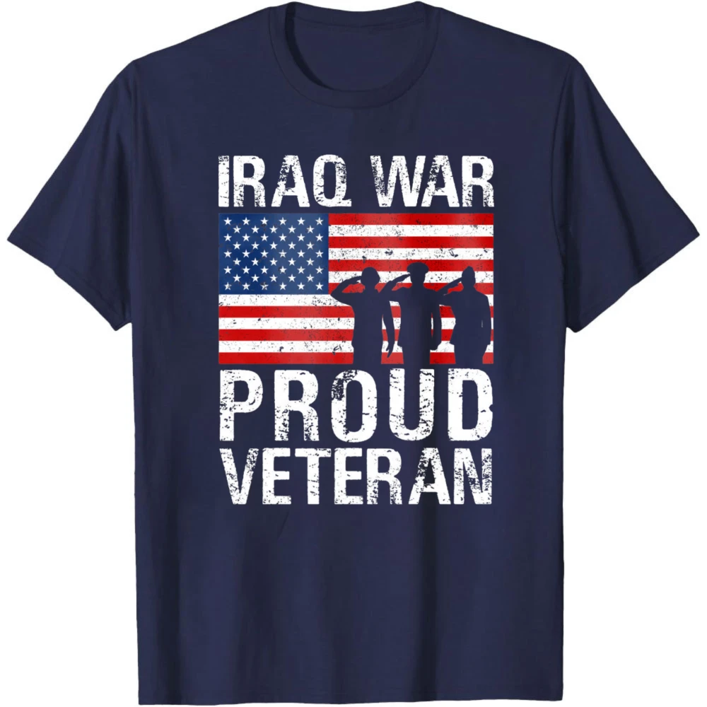 Proud Iraq Veteran Men Shirt Veteran Gift for Military Vet Men Women Combat Tops Men Clothes Summer Short Sleeve Tees