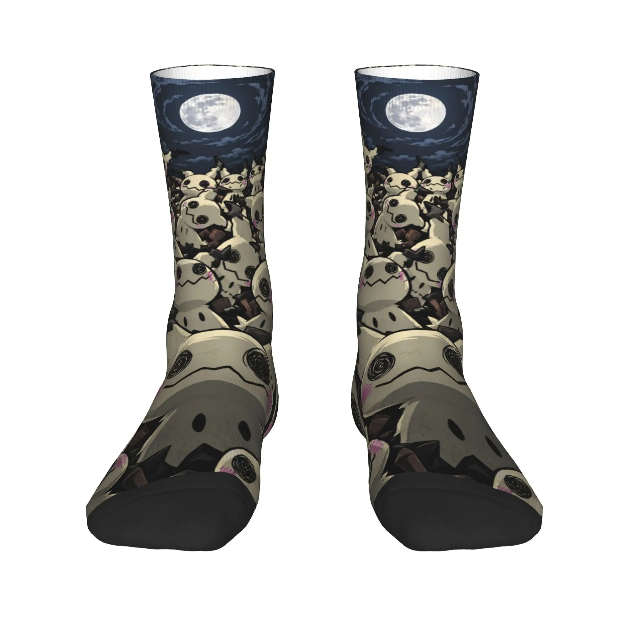 Mimikyu Ghost Socks  Funny Stockings Winter Anti Skid Women Men Socks High Quality Graphic Outdoor Socks